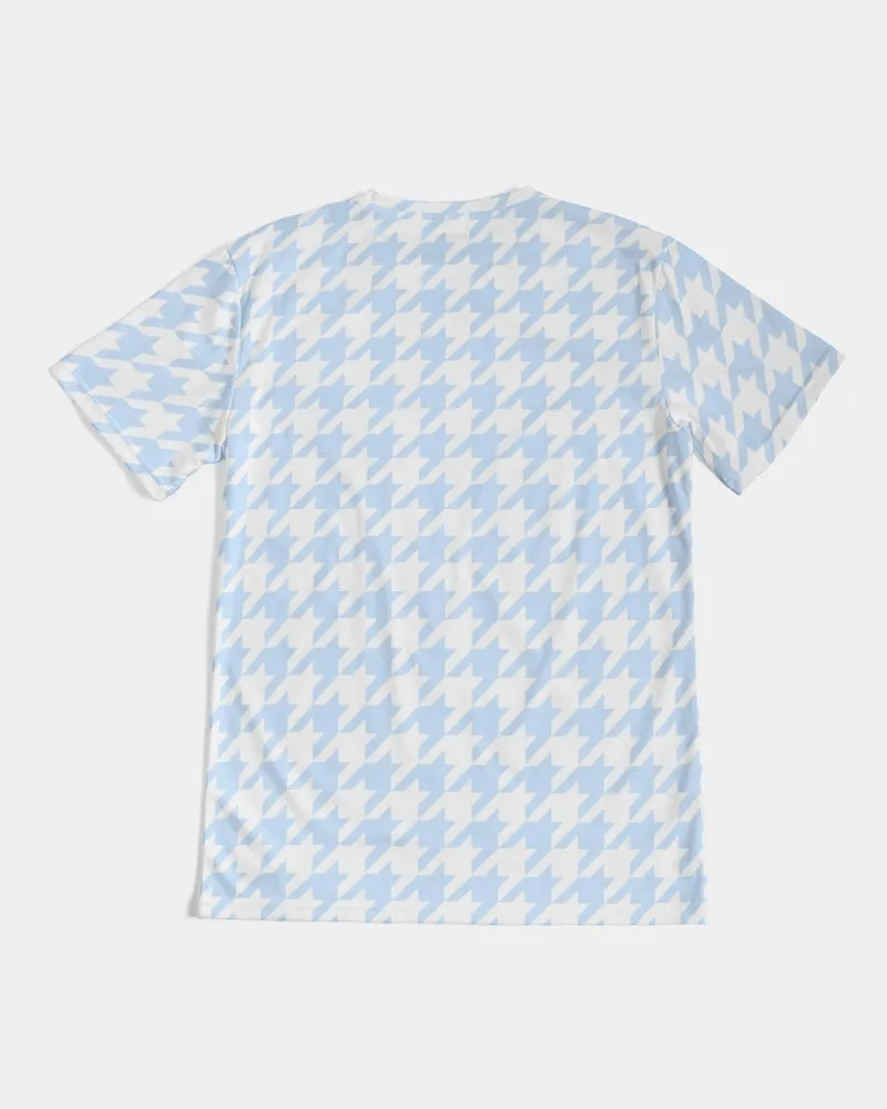 Baby Blue Large Houndstooth Men's Tee