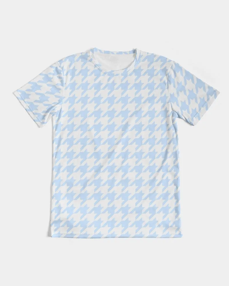 Baby Blue Large Houndstooth Men's Tee