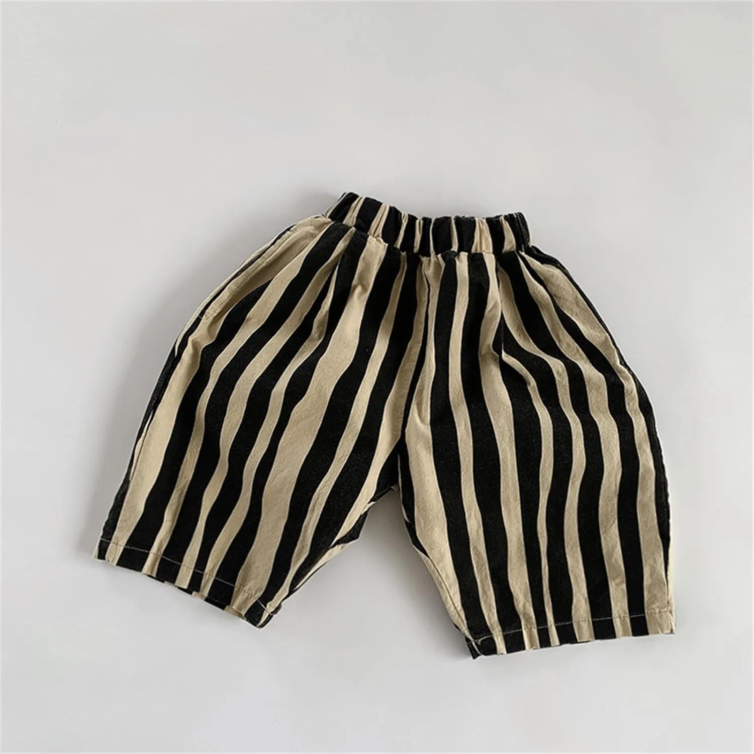 Baby Boys' Striped Pull-on Jogger Pants Harem Pants Classic Fit Elastic Waist Kids Toddler Bloomer Long Pants