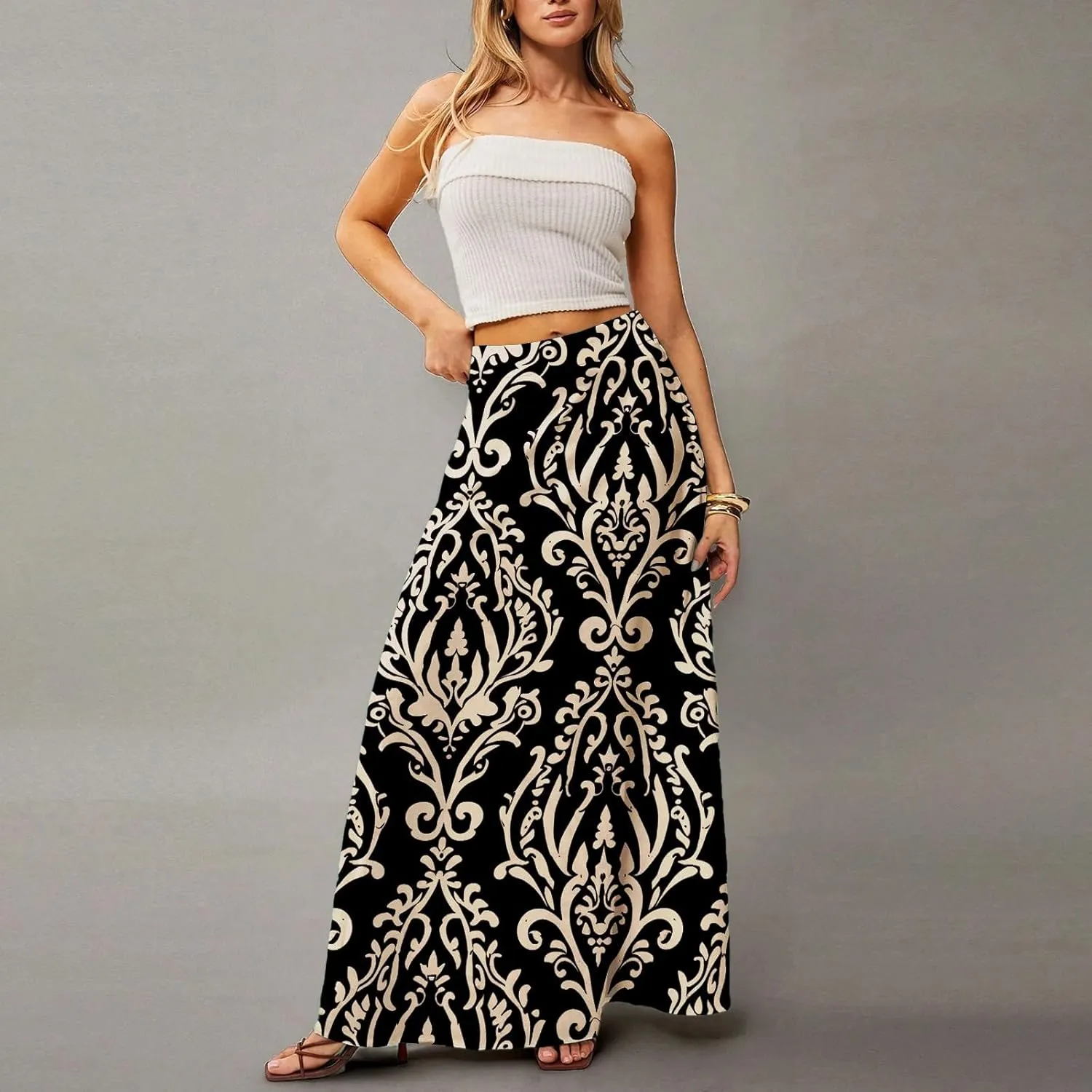 Beach Skirts for Women, Summer Elegantes Maxi Casual Trendy Womens Skirts