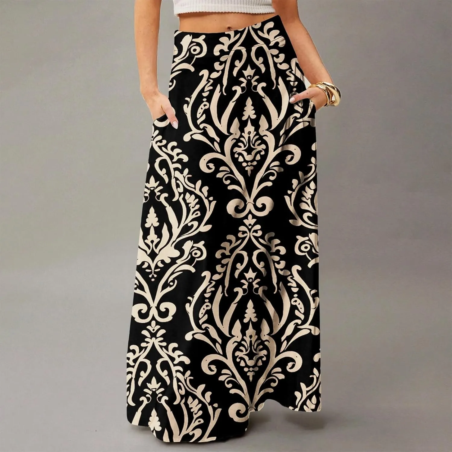 Beach Skirts for Women, Summer Elegantes Maxi Casual Trendy Womens Skirts