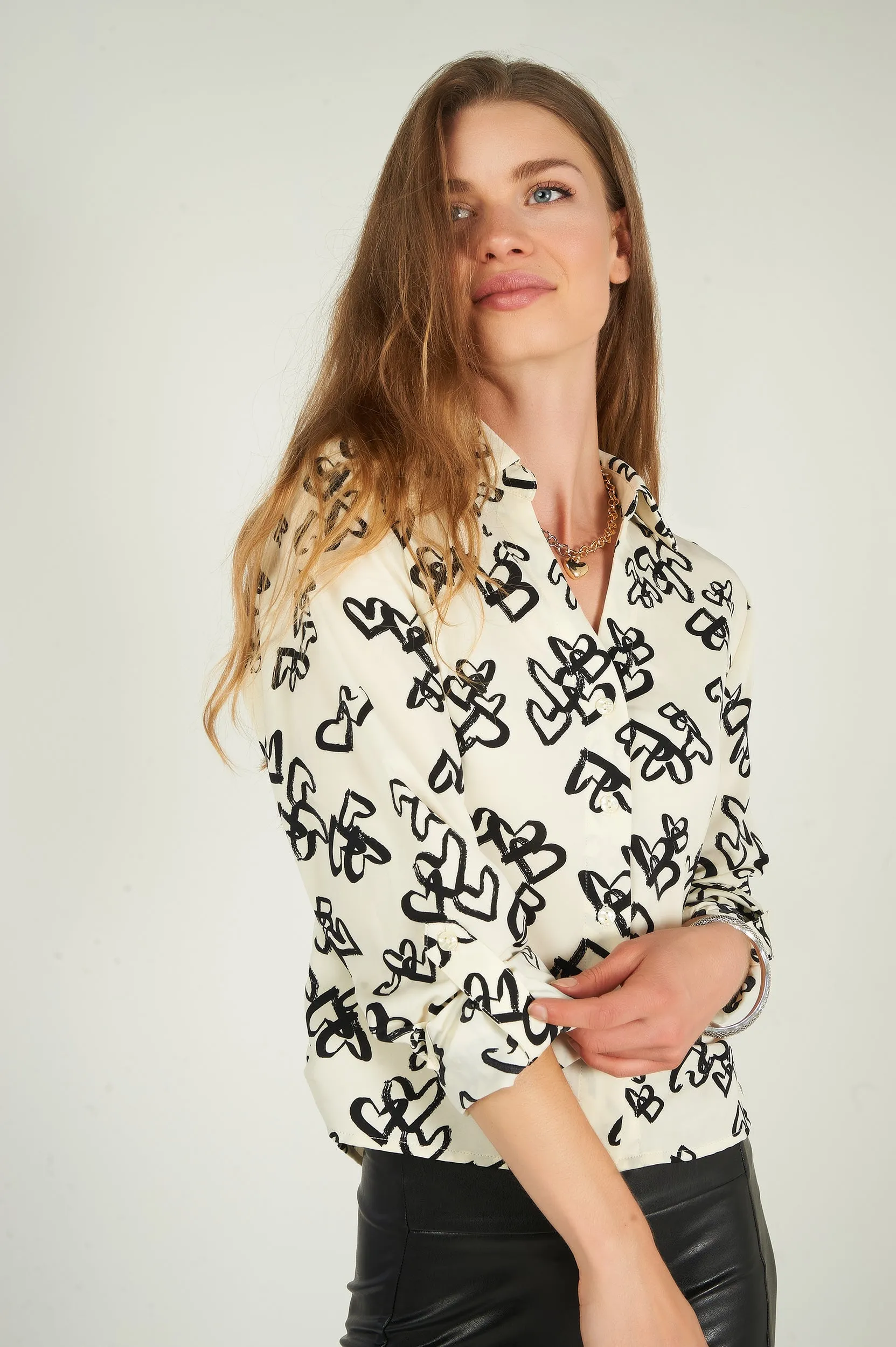 Blouse courte imprimée - CARMELA-I - (E-A12)