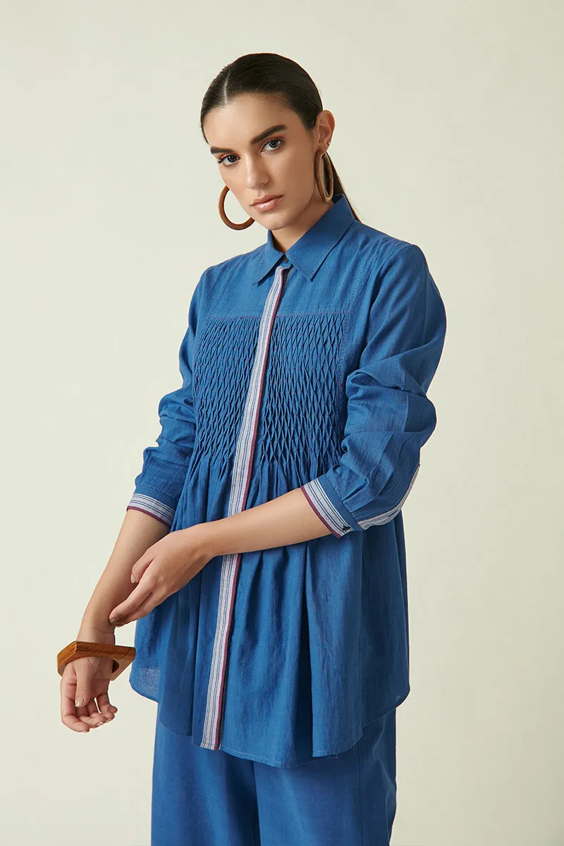 CAMILUS SMOCKED TOP