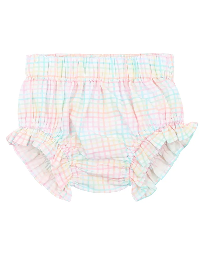 CANDY BLOSSOM CHECK SHORTS