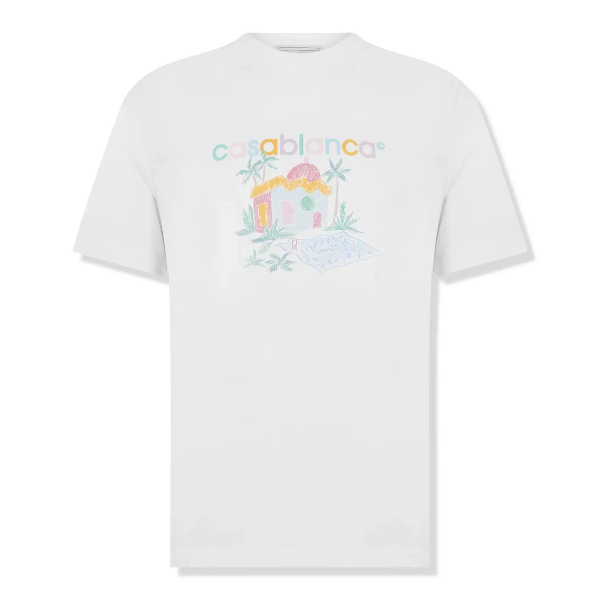 Casablanca Casa Logo White T Shirt
