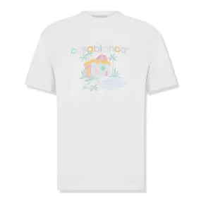 Casablanca Casa Logo White T Shirt