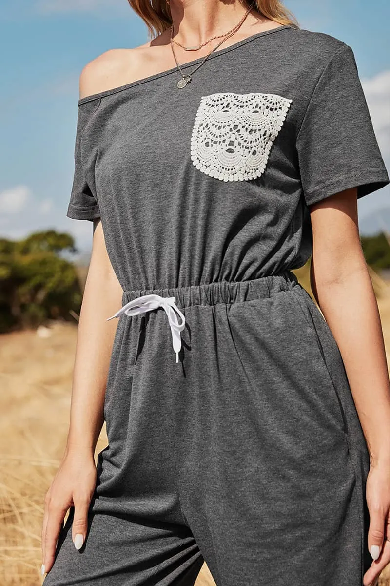 Casual loose-fit jumpsuit
