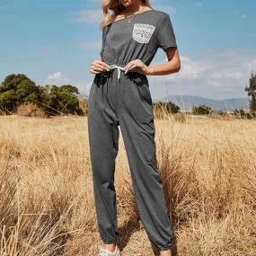 Casual loose-fit jumpsuit