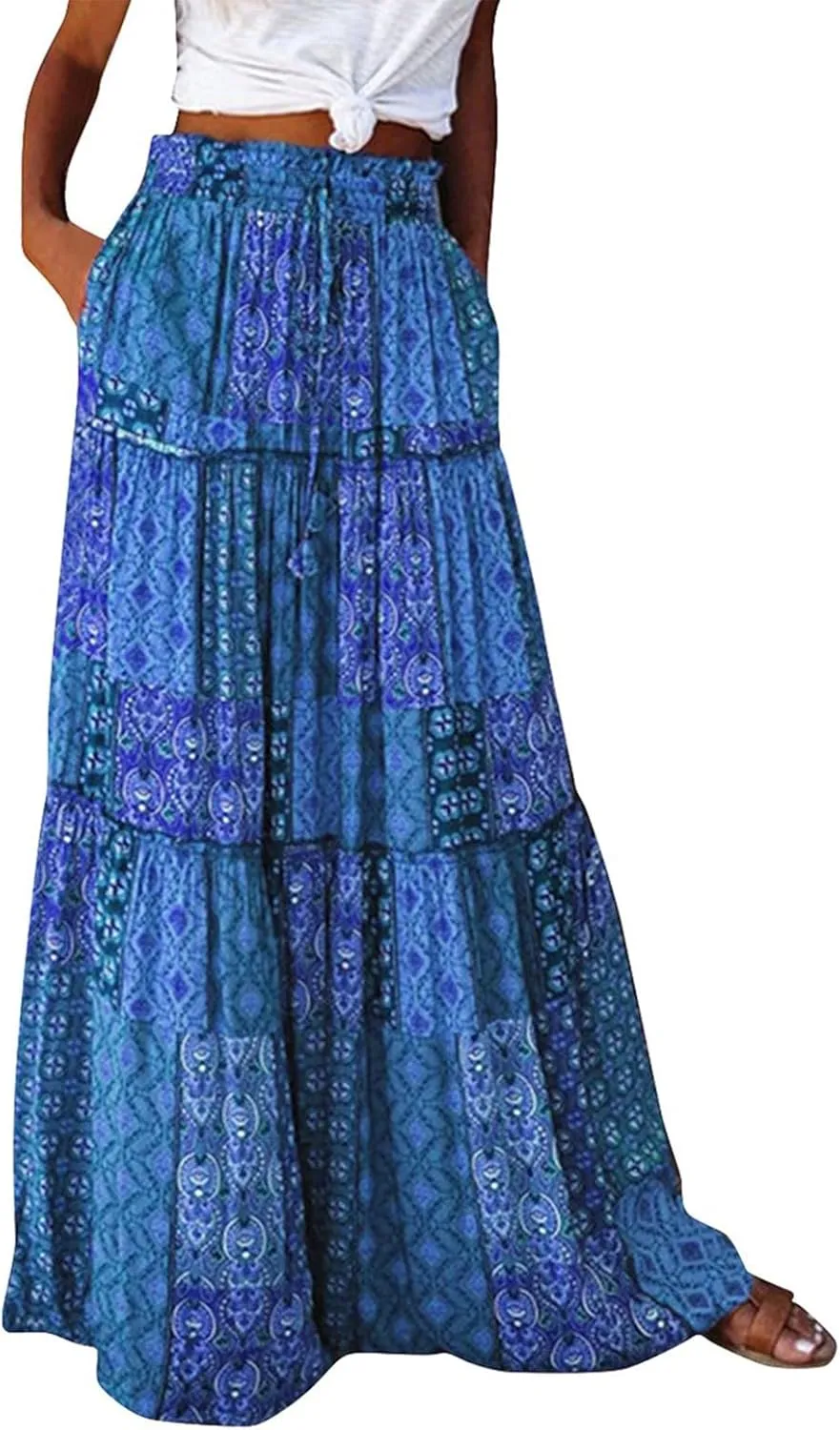 Casual Skirts for Women, Summer Beach Trendy Vacation Maxi Womens Skirts