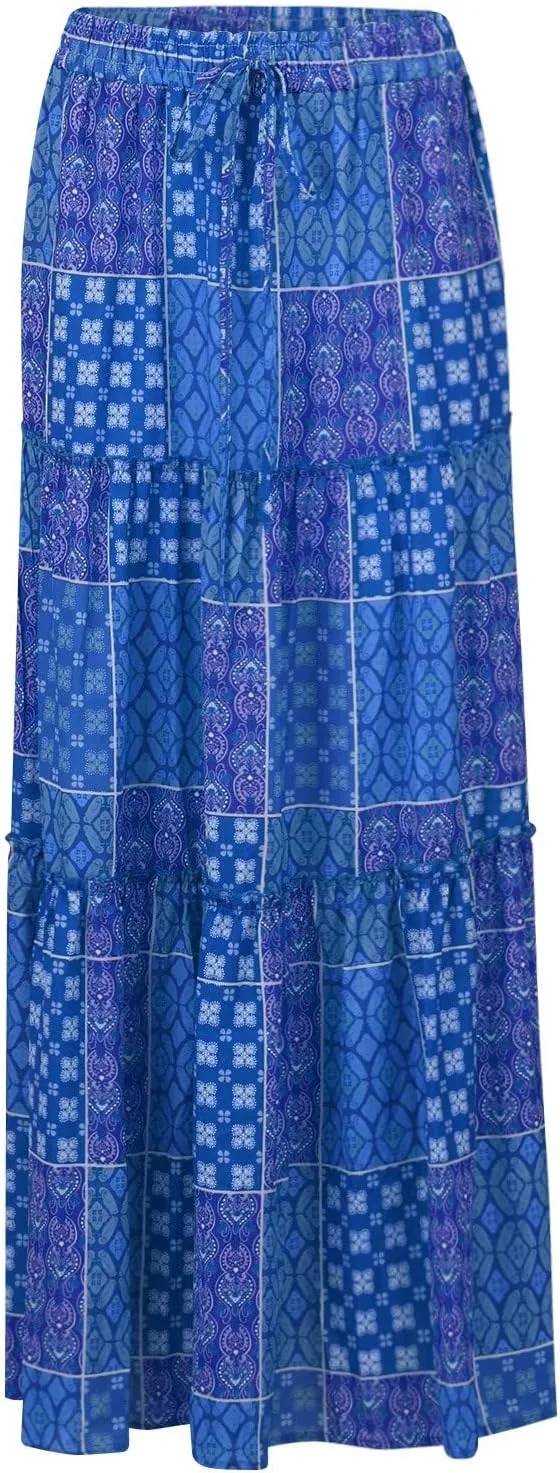 Casual Skirts for Women, Summer Beach Trendy Vacation Maxi Womens Skirts