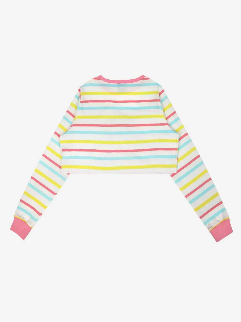 Cinnamoroll Striped Crop Long Sleeve
