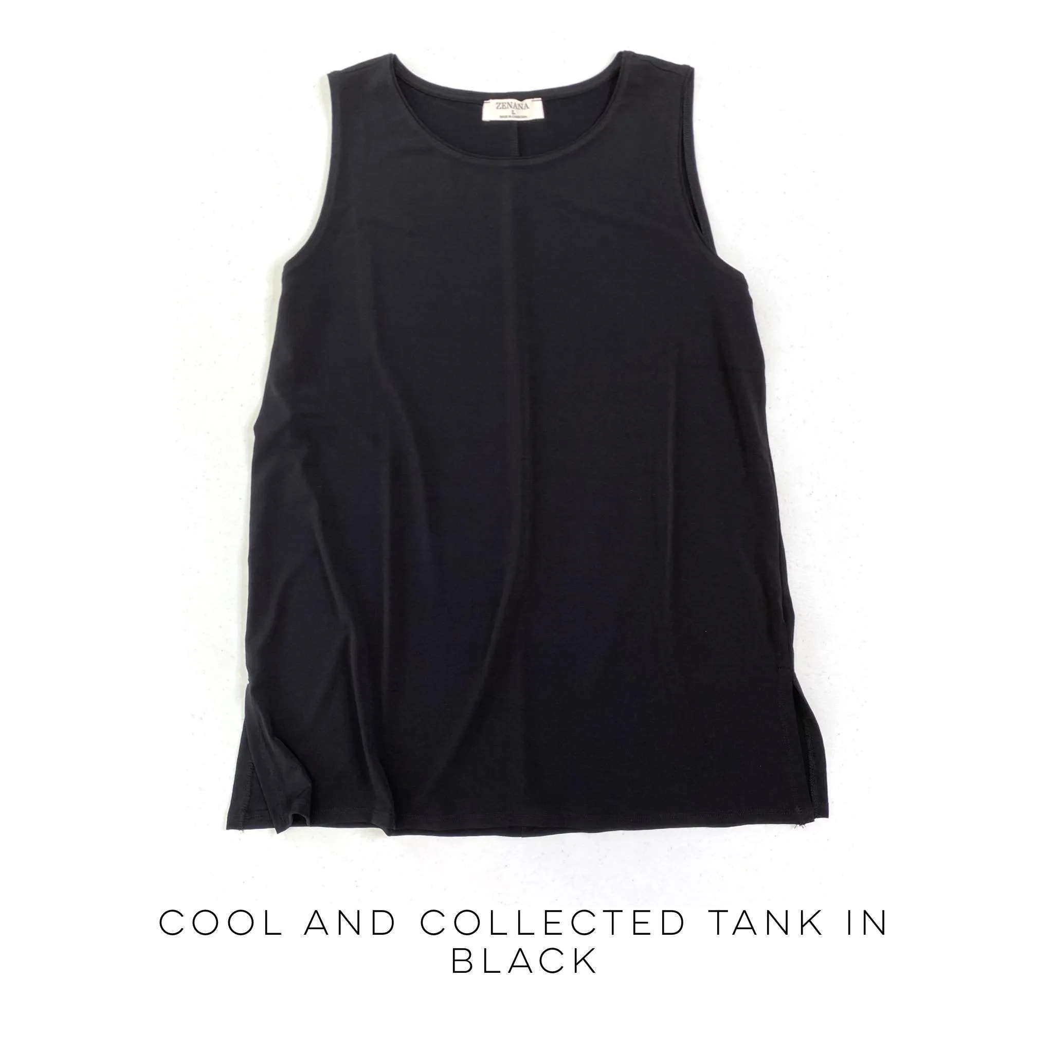 Cool & Collected Tank in Black