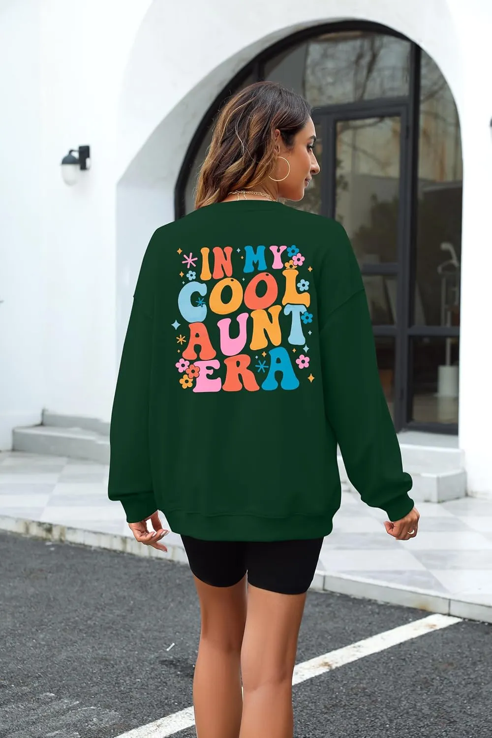 Cool Aunt Sweatshirt Auntie Crewneck Sweatshirts In My Cool Auntie Era Pullover Oversized Long Sleeve Aunt Shirt