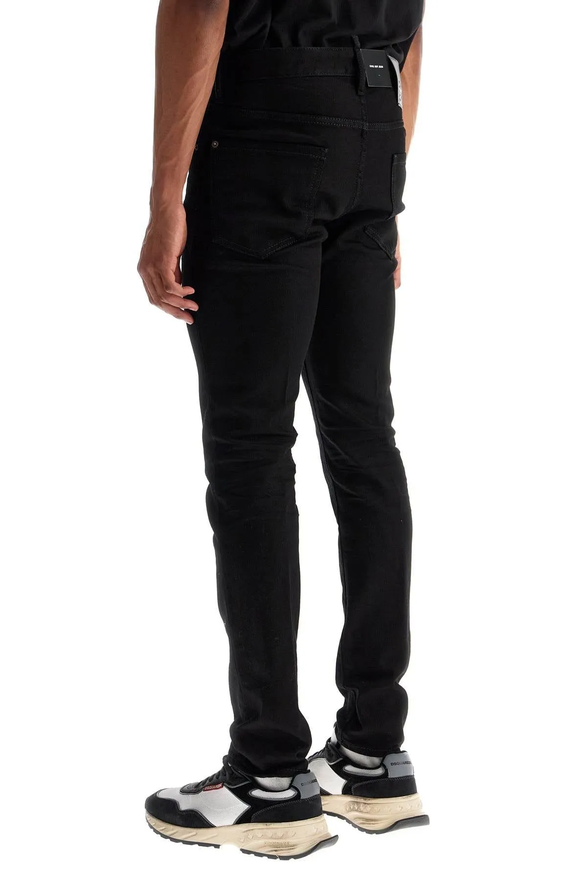 COOL GUY BLACK COTTON JEANS