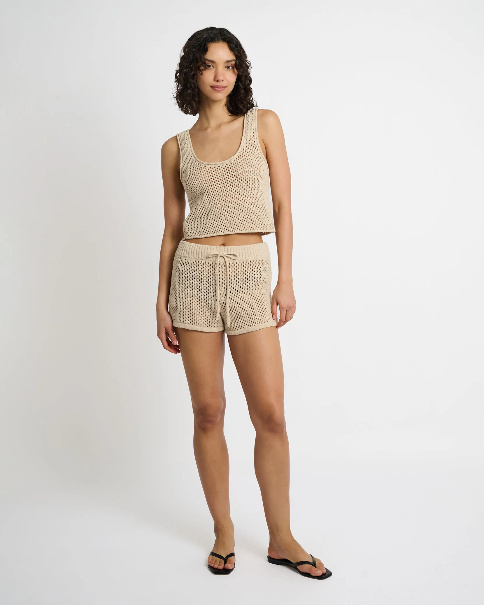 Crochet Knit Micro Short