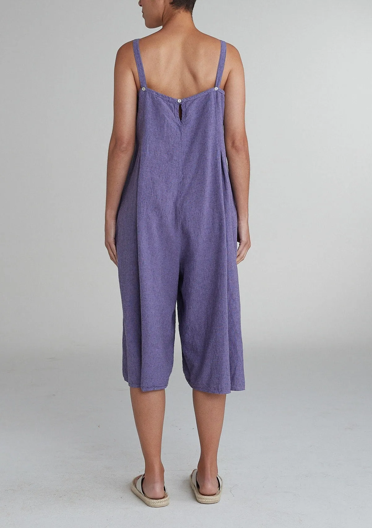 Cut Loose Crosshatch - Crop Jumpsuit 15 Colors ( Special Order )