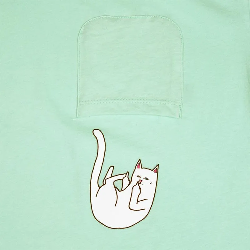 Falling For Nermal Pocket Tee (Pastel Green)