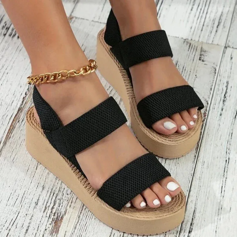 Isla™ | Minimalist Slingback Wedge Sandals
