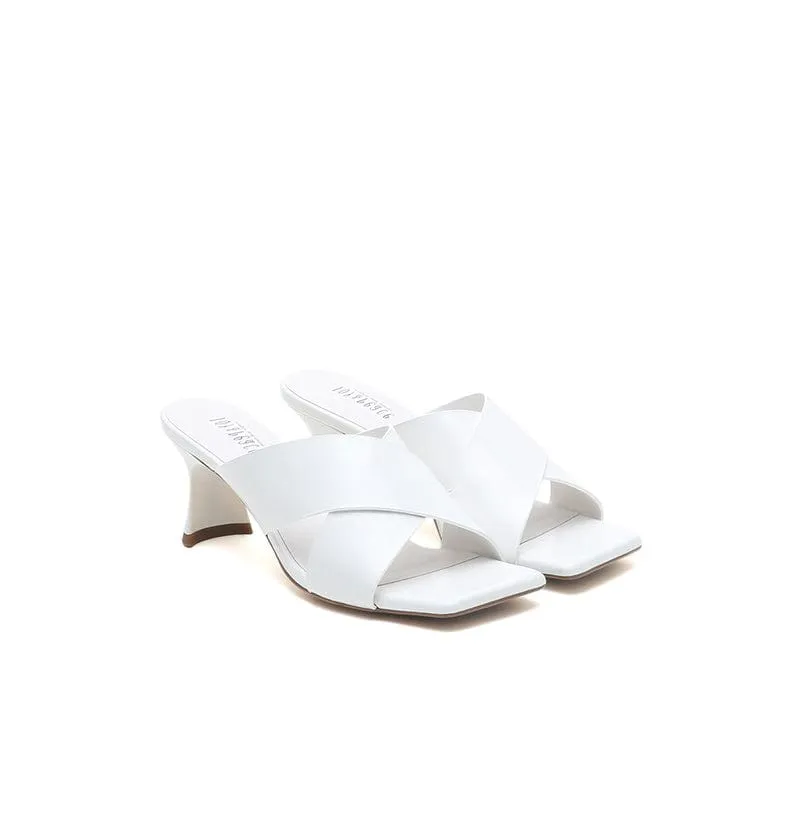 Joy&Peace Minimalist Cross Strap Heeled Sandals