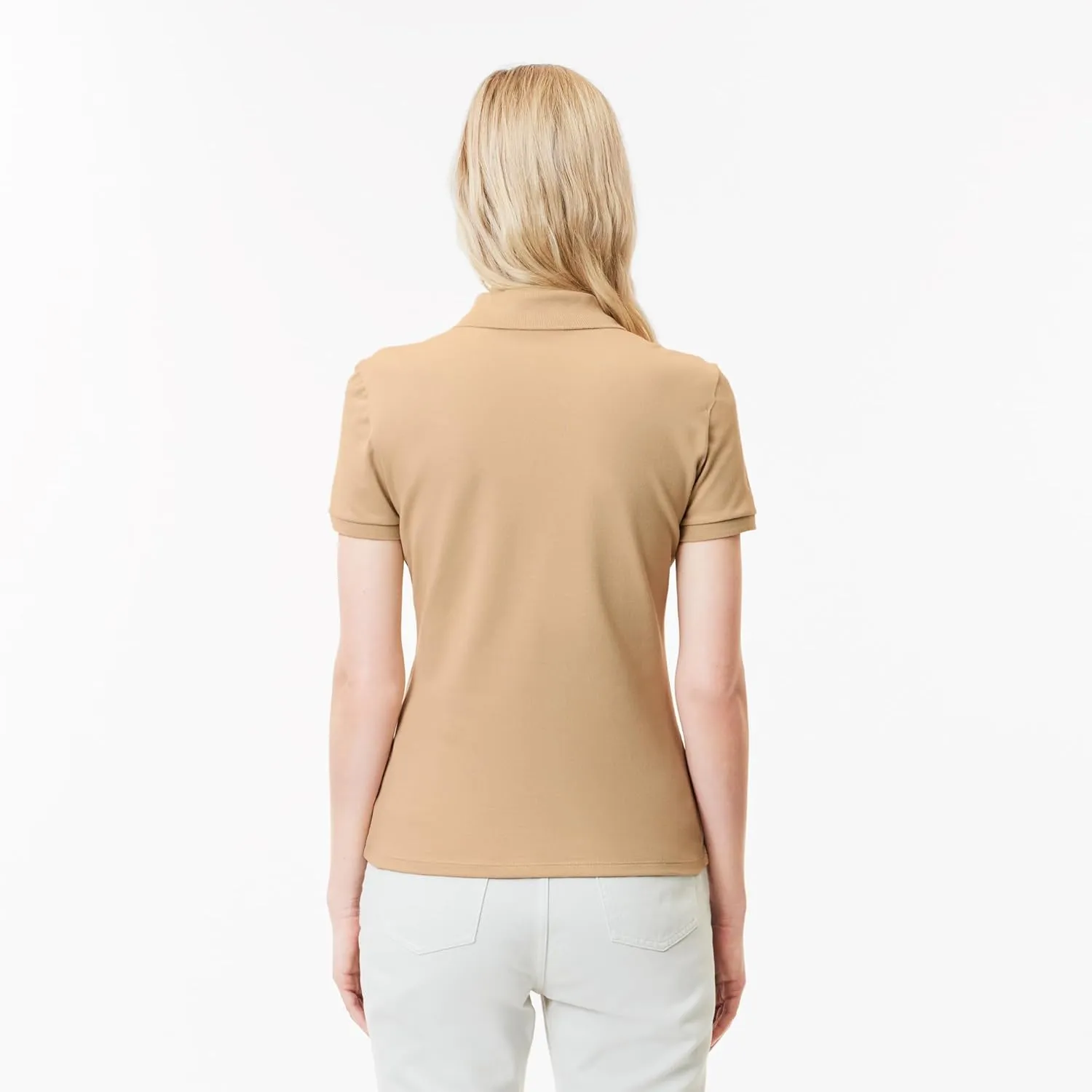 Lacoste Women's L.12.D Slim Fit Stretch Mini Pique Polo