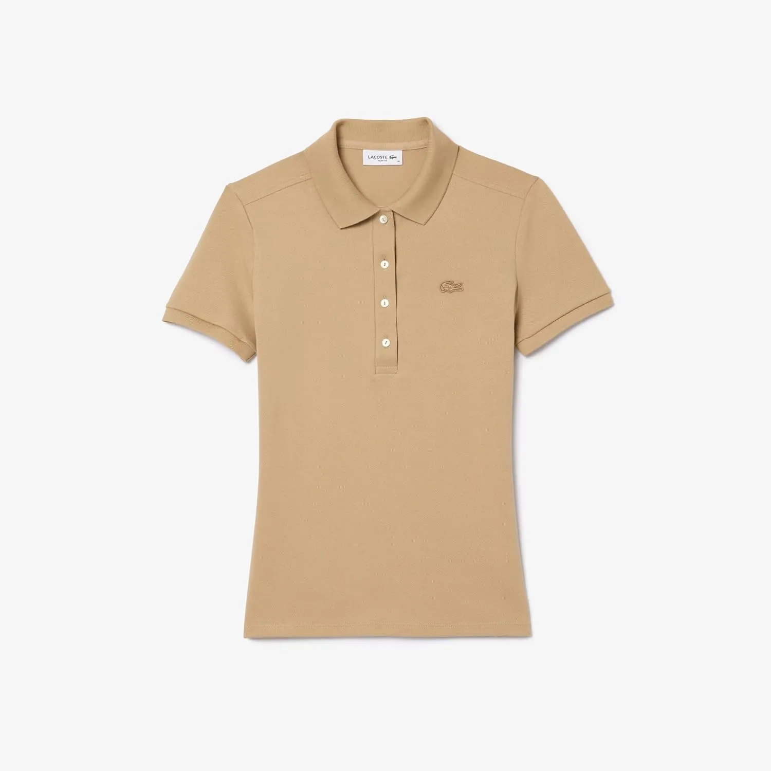 Lacoste Women's L.12.D Slim Fit Stretch Mini Pique Polo