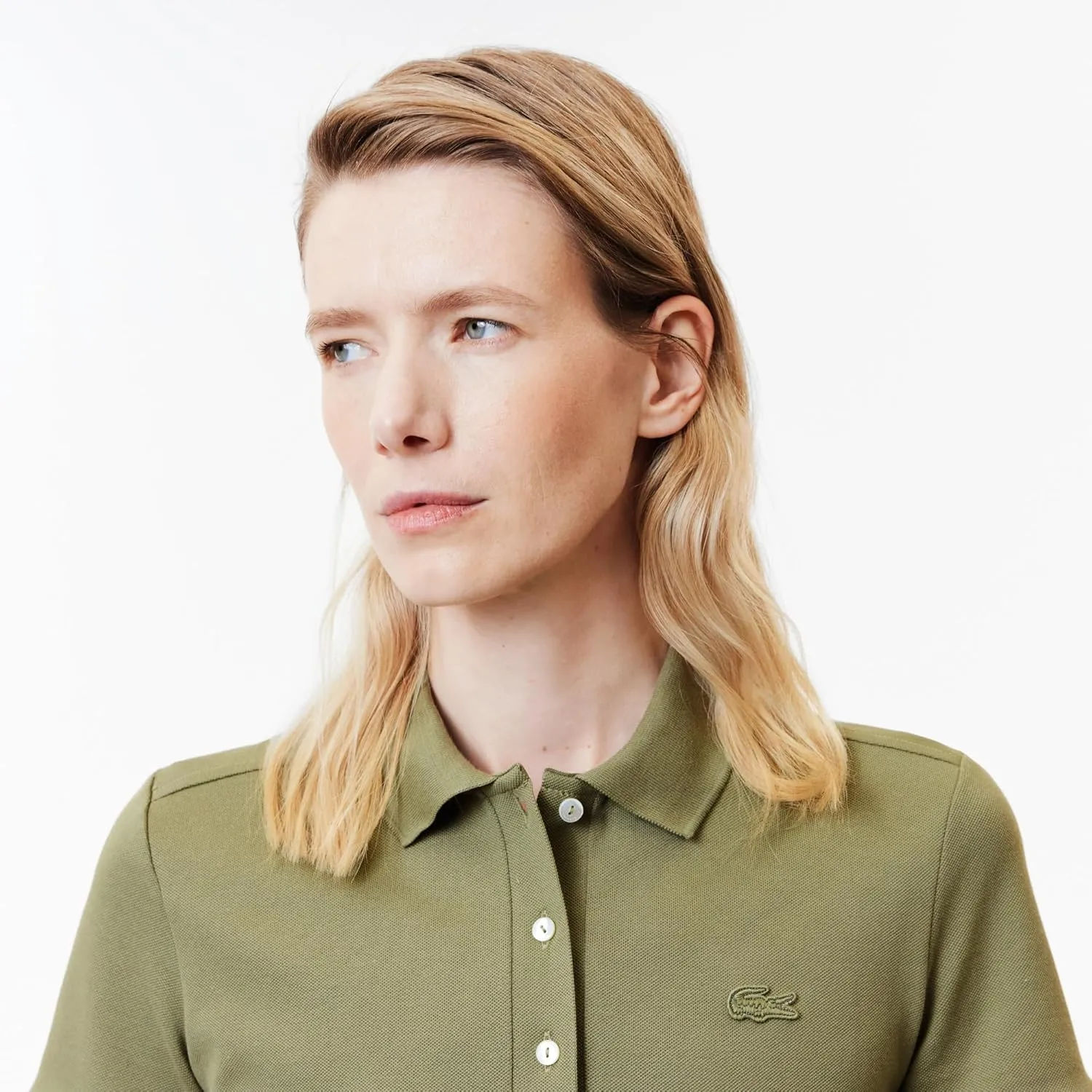 Lacoste Women's L.12.D Slim Fit Stretch Mini Pique Polo