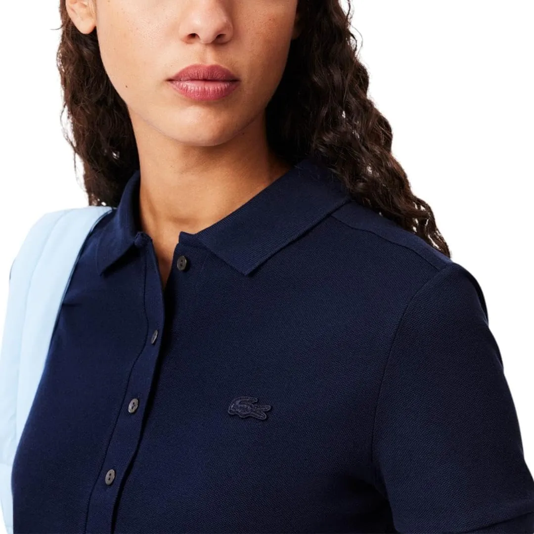 Lacoste Women's L.12.D Slim Fit Stretch Mini Pique Polo