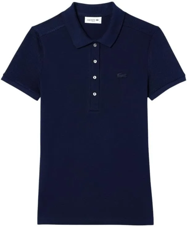 Lacoste Women's L.12.D Slim Fit Stretch Mini Pique Polo