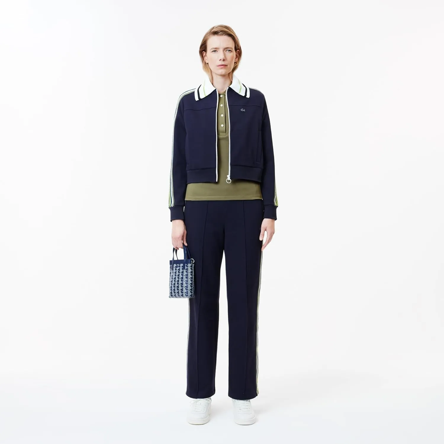 Lacoste Women's L.12.D Slim Fit Stretch Mini Pique Polo