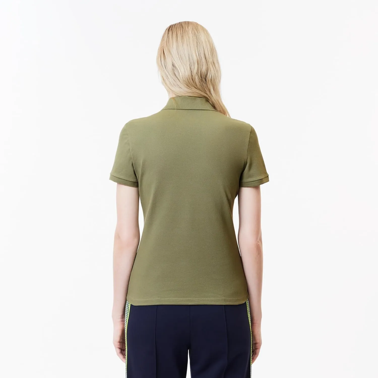 Lacoste Women's L.12.D Slim Fit Stretch Mini Pique Polo