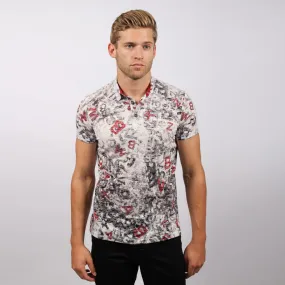 Letters Print Polo Shirt