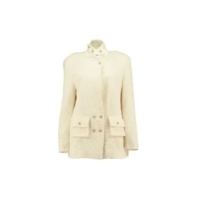 Light Weight Cotton Knit Oversized Blazer Sand