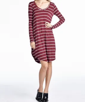 Long Sleeved Striped Dress