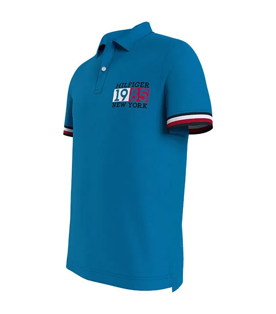 Men's New York Flag Slim Polo Fireworks