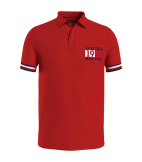 Men's New York Flag Slim Polo Fireworks