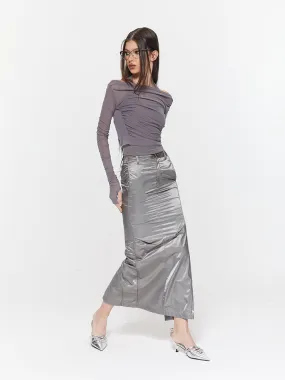 Mermaid Glossy Elegant Long-Skirt