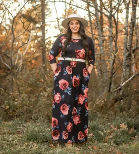 Midnight Garden Maxi Dress