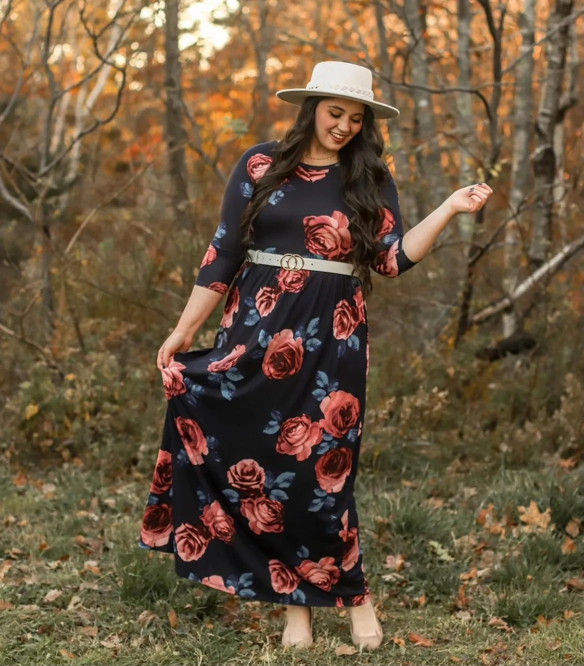 Midnight Garden Maxi Dress