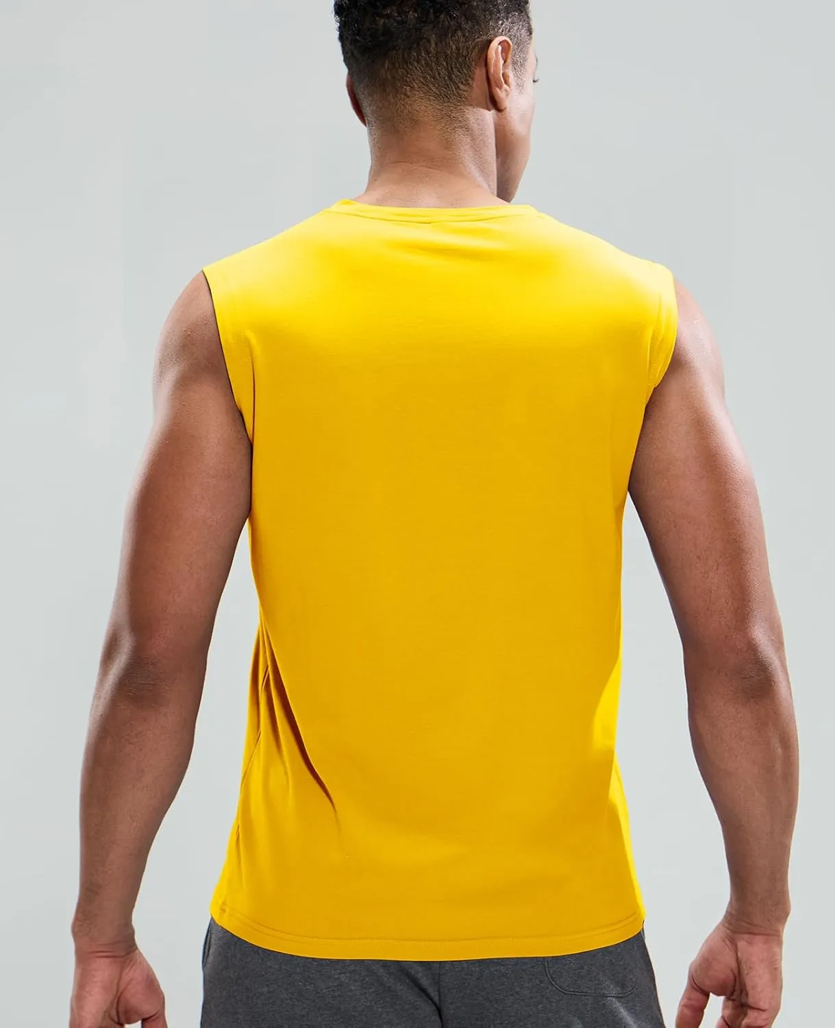 MIER Men's Tank Tops Cotton Sleeveless Muscle Shirts for Workout Running Athletic Gym Lounge Casual, Breathable
