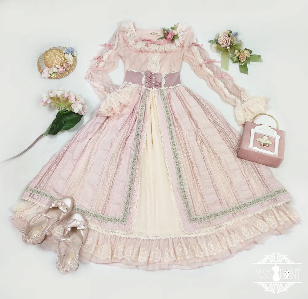 Miss Point~The Sally Gardens~Fish Bone High Waist Lolita Skirt