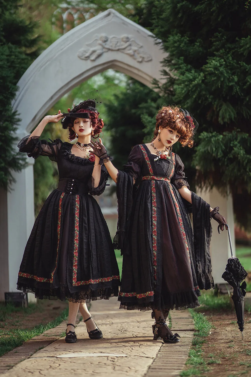 Miss Point~The Sally Gardens~Fish Bone High Waist Lolita Skirt