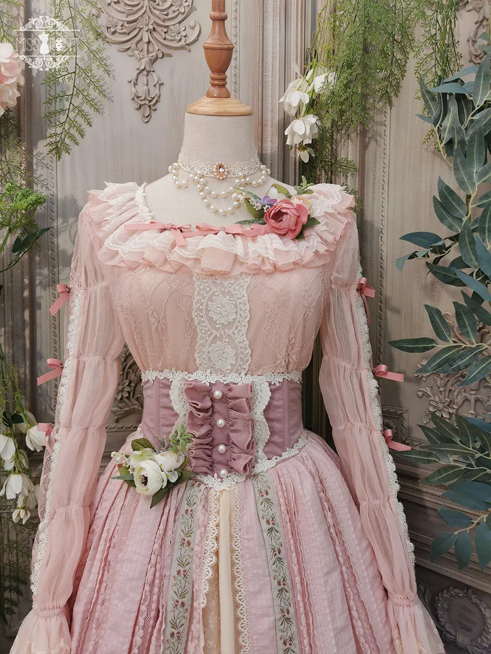 Miss Point~The Sally Gardens~Fish Bone High Waist Lolita Skirt