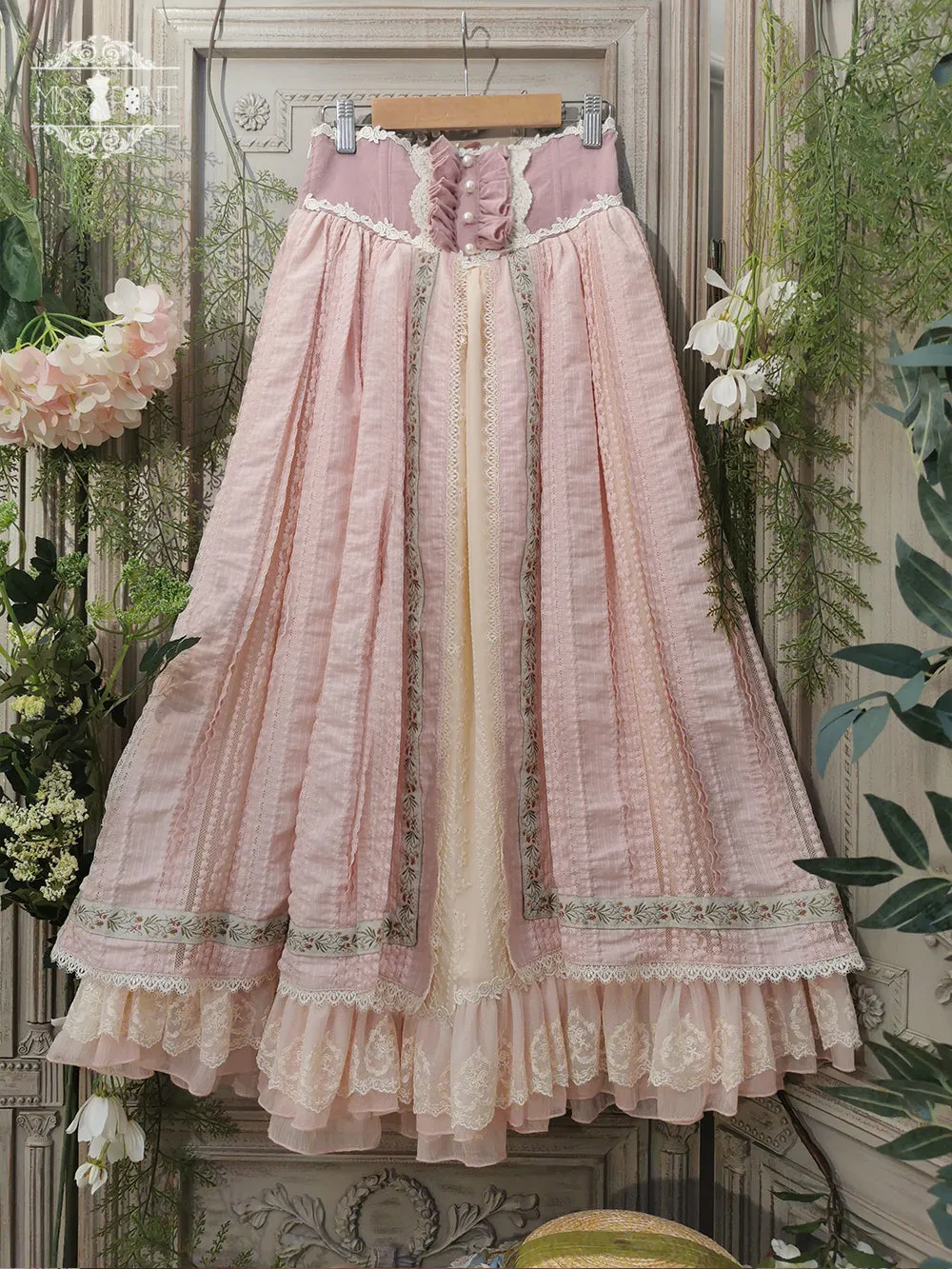 Miss Point~The Sally Gardens~Fish Bone High Waist Lolita Skirt