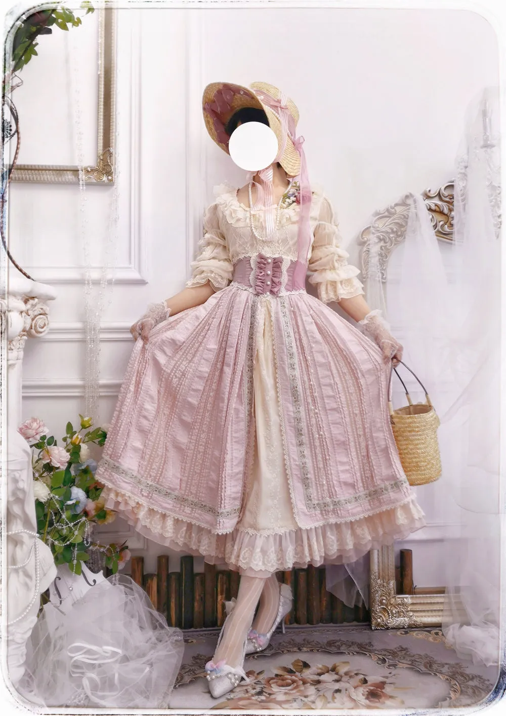 Miss Point~The Sally Gardens~Fish Bone High Waist Lolita Skirt