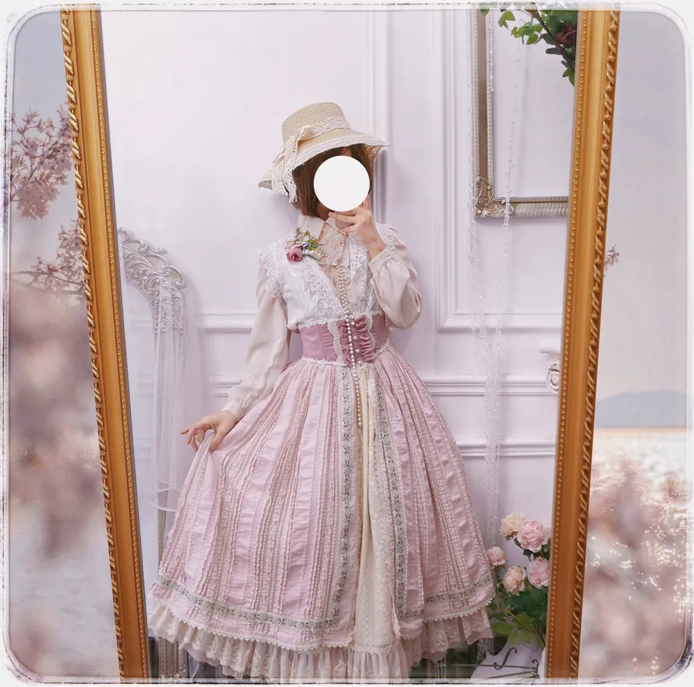 Miss Point~The Sally Gardens~Fish Bone High Waist Lolita Skirt