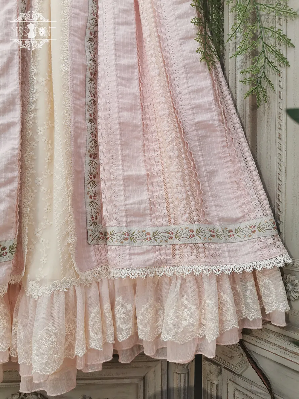 Miss Point~The Sally Gardens~Fish Bone High Waist Lolita Skirt