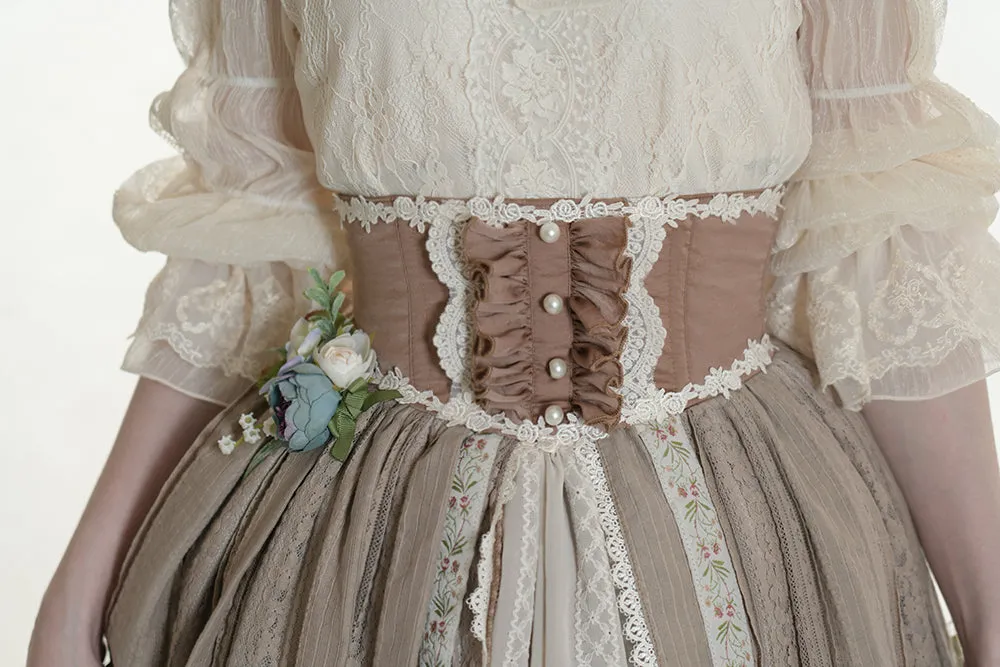 Miss Point~The Sally Gardens~Fish Bone High Waist Lolita Skirt