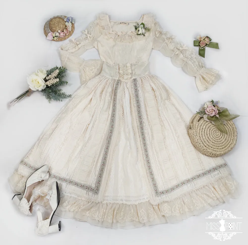 Miss Point~The Sally Gardens~Fish Bone High Waist Lolita Skirt