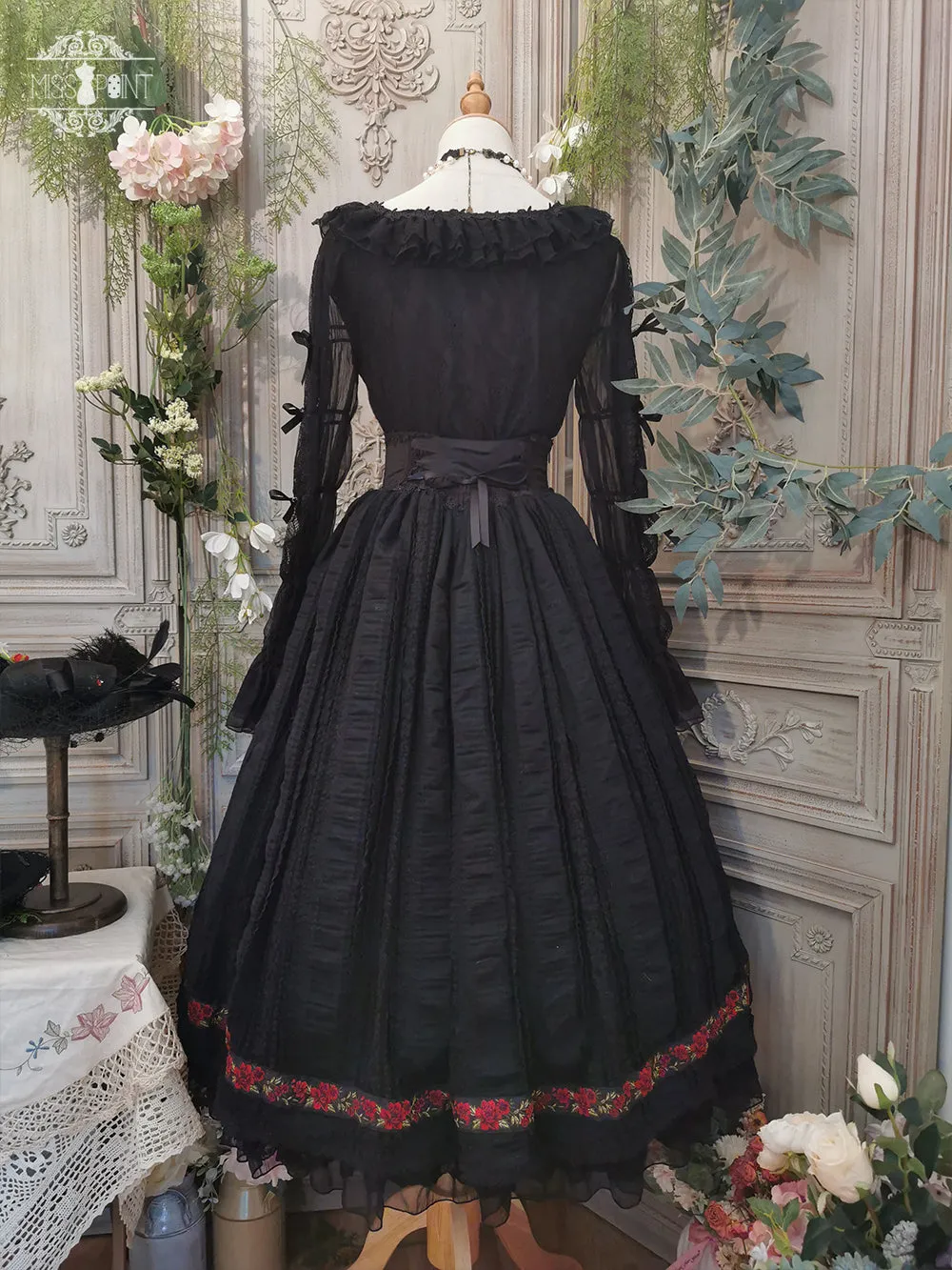 Miss Point~The Sally Gardens~Fish Bone High Waist Lolita Skirt