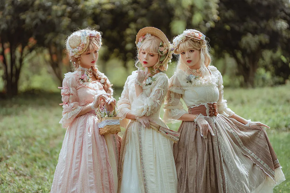 Miss Point~The Sally Gardens~Fish Bone High Waist Lolita Skirt
